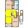 キャトル　セゾンⅡ 2LDKの間取り