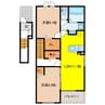 レヴァータ 2LDKの間取り