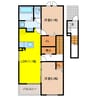 レヴァータ 2LDKの間取り