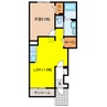 アステール 1LDKの間取り