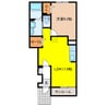 アステール 1LDKの間取り