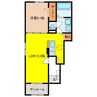 プレス　モート　ナナ 1LDKの間取り