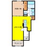 プレス　モート　ナナ 1LDKの間取り