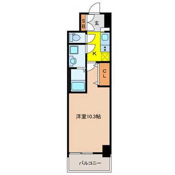 間取図 S-RESIDENCE岐阜駅