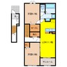 カーサ　セレーノ 2LDKの間取り