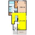 カーサ　セレーナ　Ⅱの間取図