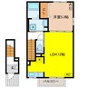 オリーブM 1LDKの間取り