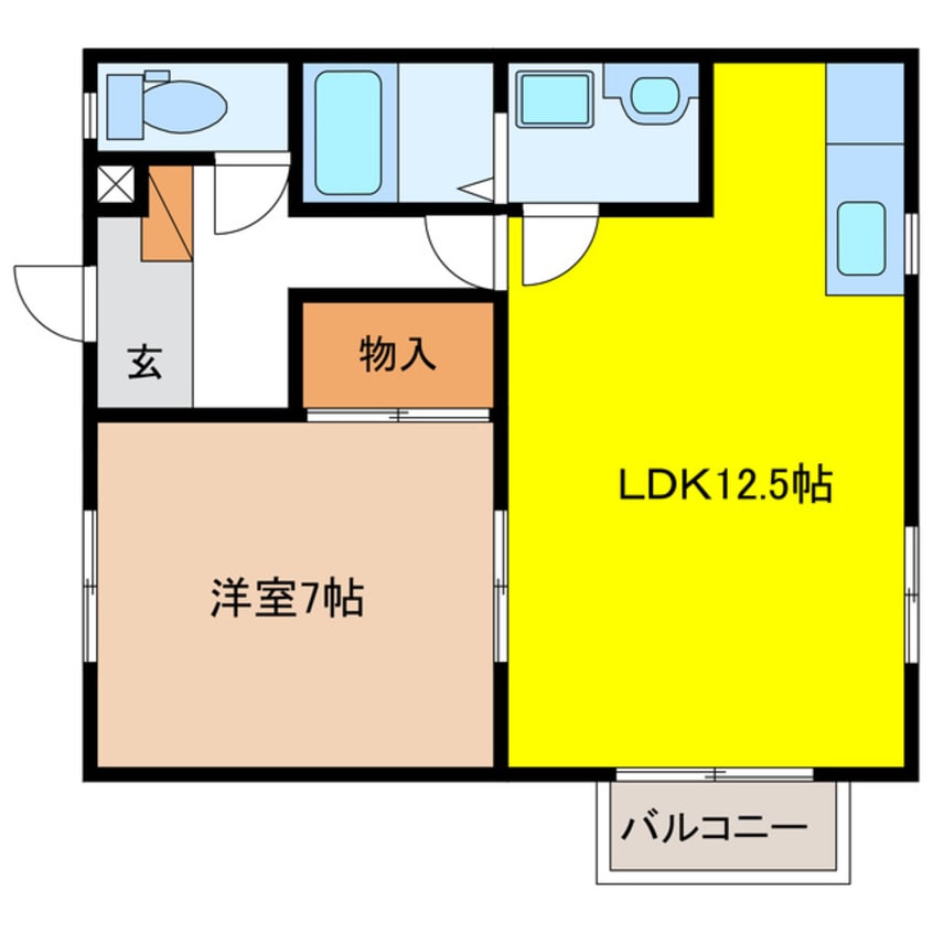 間取図 ビレッジアキ