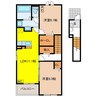 田代スクエア 2LDKの間取り