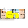 D-ROOM大川 2LDKの間取り