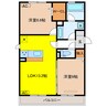 D-ROOM大川 2LDKの間取り