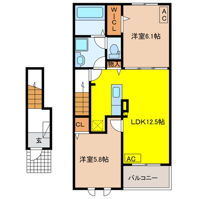 間取図 カーサ　コンフォルト　Ⅰ