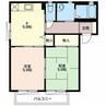 EDEL HEIMⅠ　A 2Kの間取り