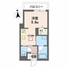 シャーメゾンクレスティーク 1Rの間取り