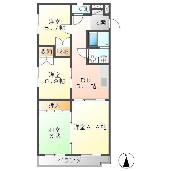 間取り図 BELL PALACE