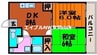 岸本マンション 2DKの間取り