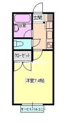 メゾンすみれＡ棟 1Kの間取り
