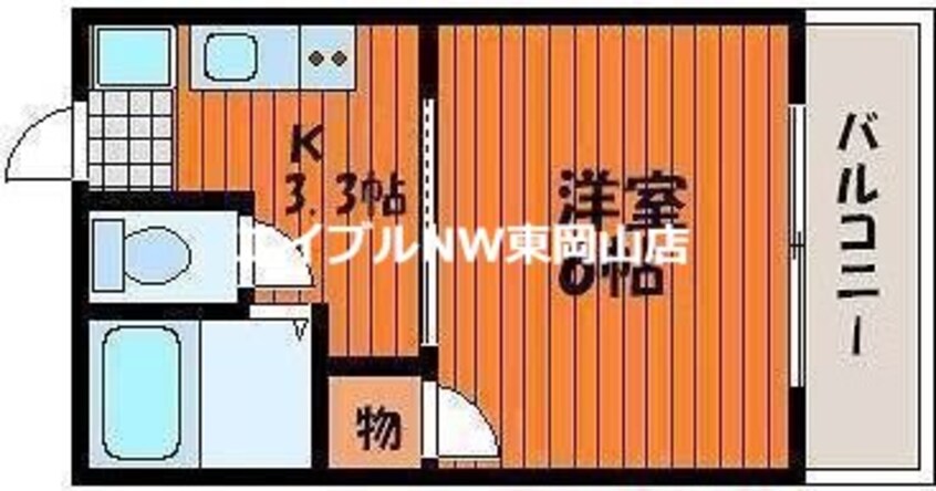 間取図 パークプレイス西川原Ⅰ・Ⅱ号棟