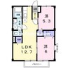 ノートル・メゾン 2LDKの間取り