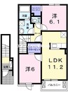 楓 2LDKの間取り