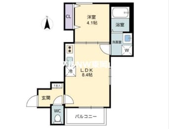 間取図 RIVER CITY 西川原