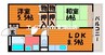 アベニュー穝 2LDKの間取り