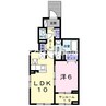 レジデンス上道　壱番館 1LDKの間取り