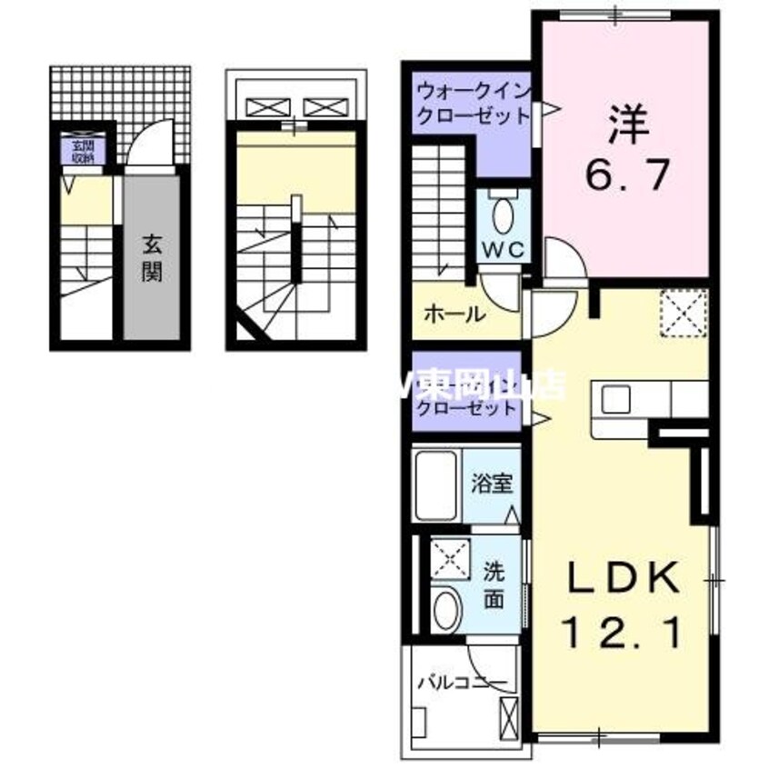 間取図 プレイス　ワン