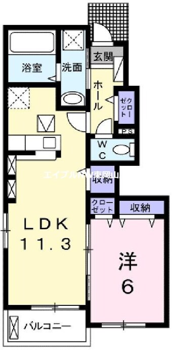 間取図 トゥジュールＡ