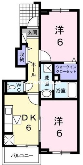 間取図 メロ－ライフＢ