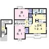 グランディール　Ａ 2LDKの間取り