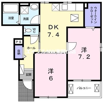 間取図 ウィステリア・ロジェＢ棟