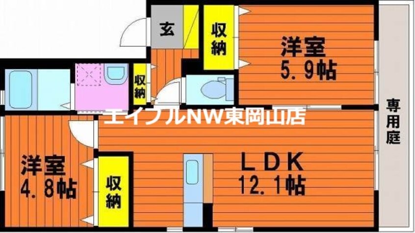 間取図 シャーメゾン野口　Ｂ棟