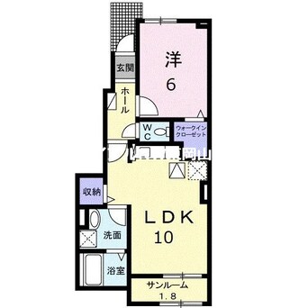 間取図 レトワール　あかいわ