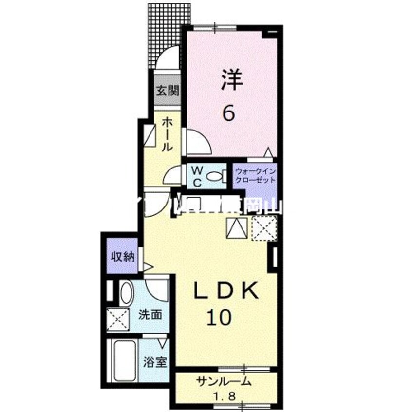 間取図 レトワール　あかいわ