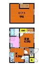 メゾンラフレーズⅡ 2Kの間取り
