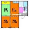 Sunny　Court（サニーコート）A 3DKの間取り