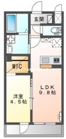 仮）シェルル・ユーロピュア高島新屋敷 1LDKの間取り