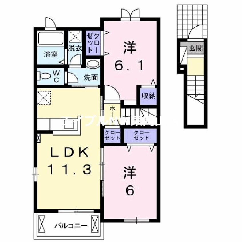 間取図 プレジデント富士　Ｃ