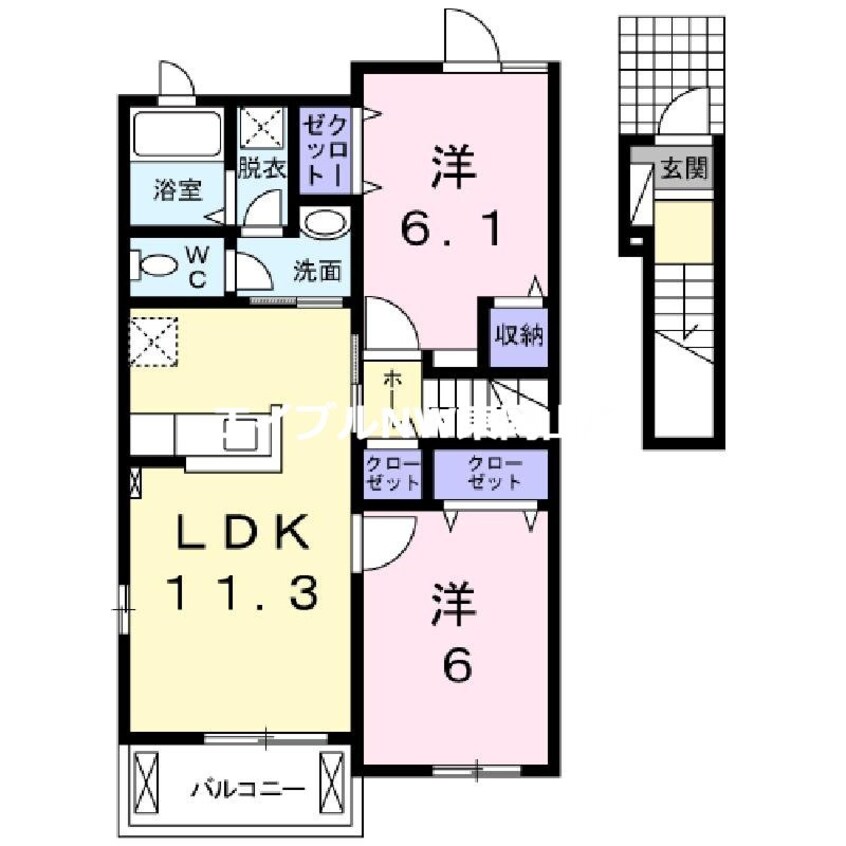 間取図 プリムヴェール