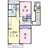 グランツ　Ａ 2LDKの間取り