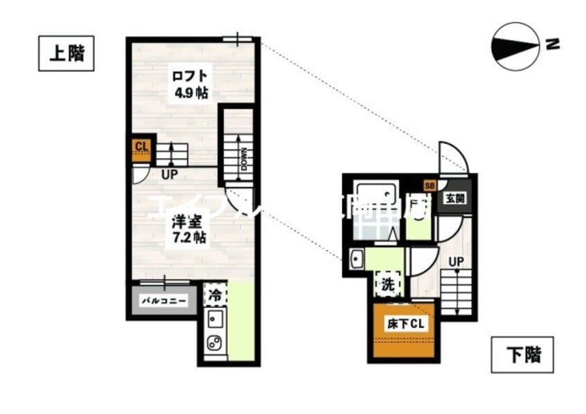 間取図 ADC高島駅東