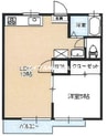 コーポエスポワール 1LDKの間取り