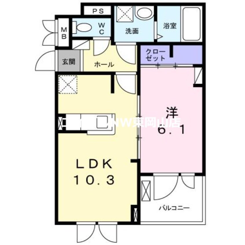 間取図 フィオーレ・タチバナＣ