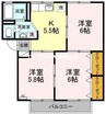シートピア 3Kの間取り