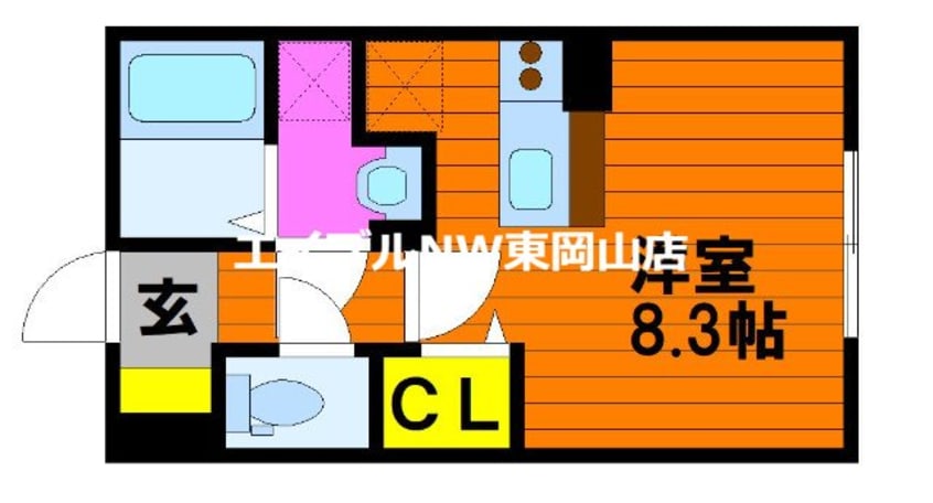 間取図 イーストヒルズ　B