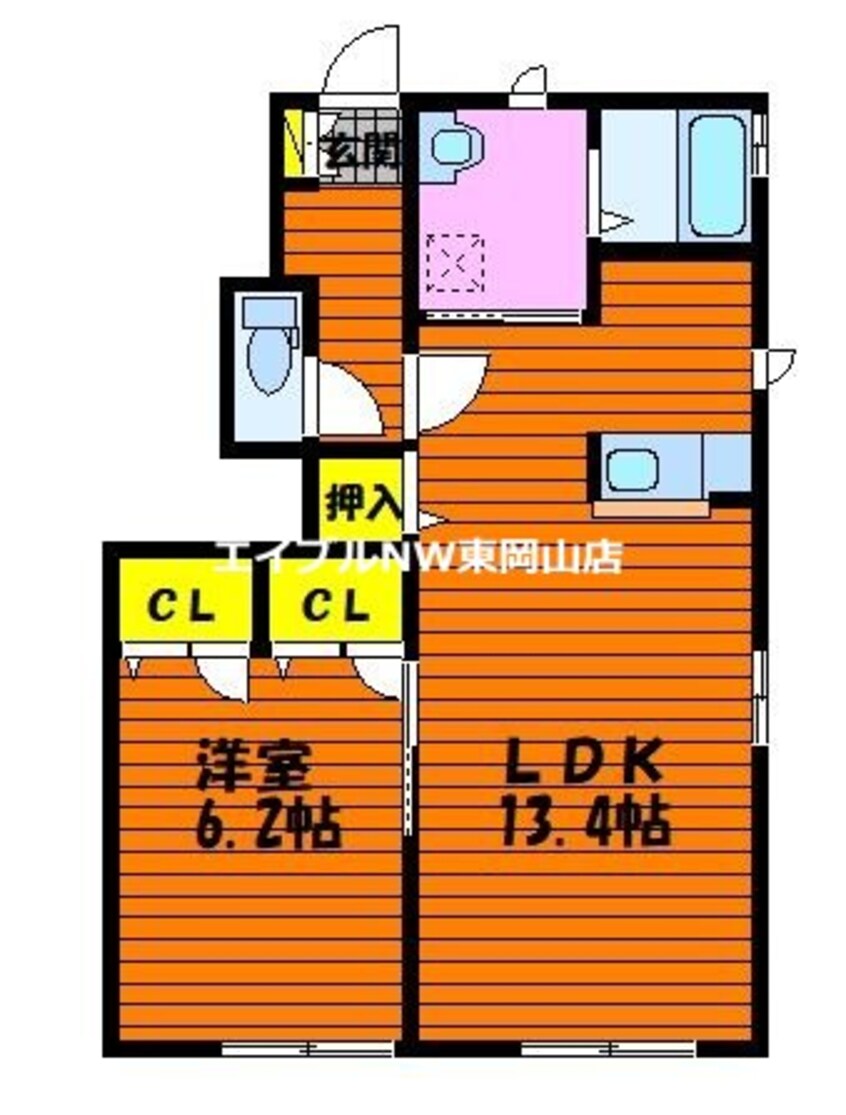 間取図 吉田荘　北