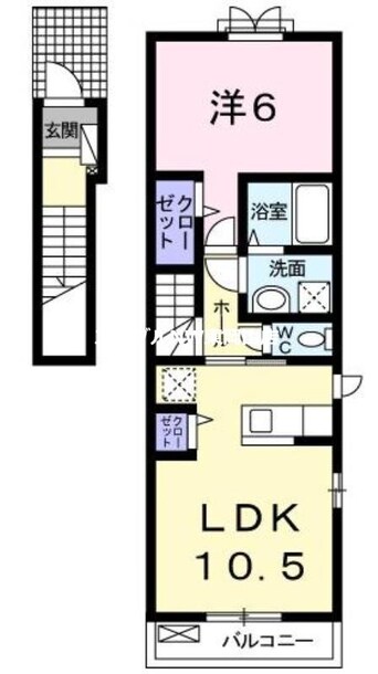 間取図 クラヴィエ彩