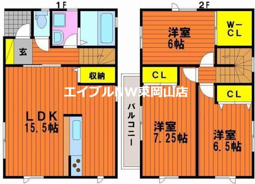 間取図 カーサフェリーチェ　B