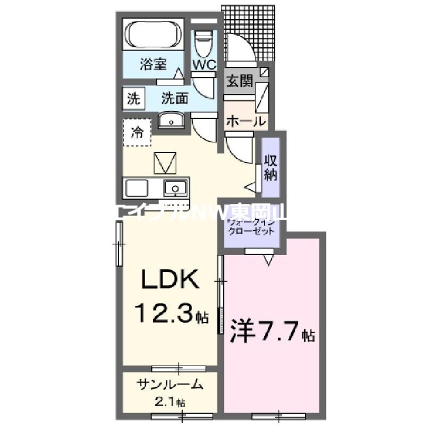 間取図 グランテージ和気Ｂ